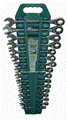 Набор ключей комбинированных трещоточных 8-24мм, 16 пр. в Калтану